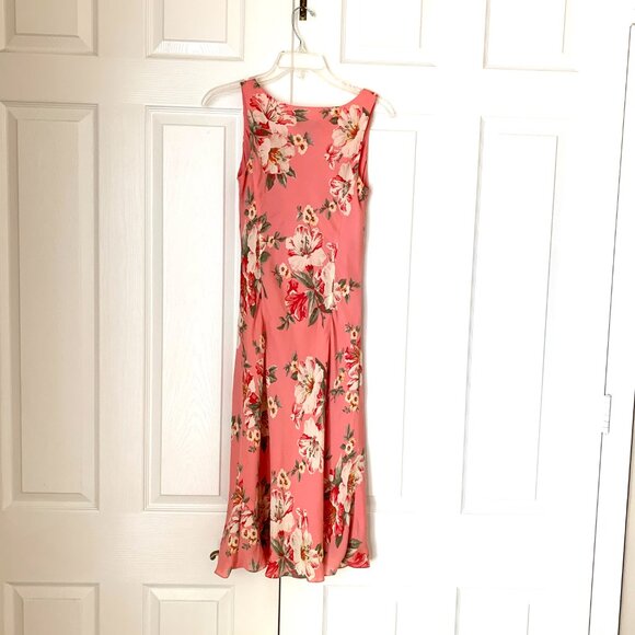 SILK MIDI DRESS Lined Sleeveless JONES NY SIGNATURE PETITE Sz 6 P - Picture 10 of 14
